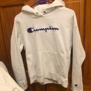 white champion hoodie